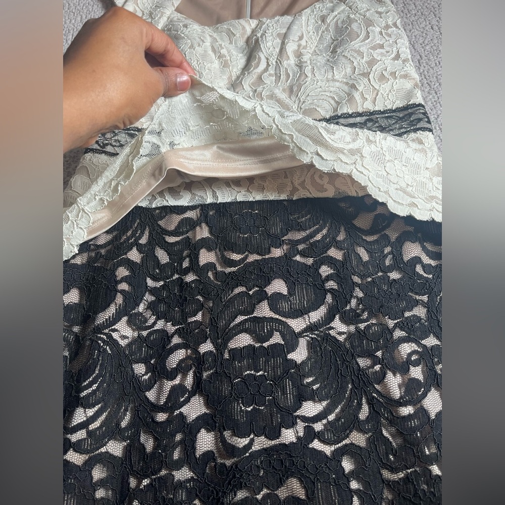 Jax Women’s Dress Ivory and Black Size 8 - Picture 6 of 17